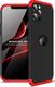 GKK GKK 360 Protection Case etui na całą obudowę przód + tył iPhone 12 Pro Max czarno-czerwony 1