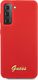 Guess Guess GUHCS21MLSLMGRE S21+ G996 czerwony/red hardcase Silicone Script Metal Logo 3