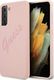 Guess Guess GUHCS21LLSVSPI S21 Ultra G998 różowy/pink hardcase Script Vintage 1