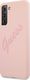 Guess Guess GUHCS21LLSVSPI S21 Ultra G998 różowy/pink hardcase Script Vintage 1