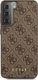 Guess Guess GUHCS21MG4GFBR S21+ G996 brązowy/brown hard case 4G Metal Gold Logo 3