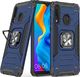 Wozinsky Wozinsky Ring Armor pancerne hybrydowe etui pokrowiec + magnetyczny uchwyt Huawei P30 Lite niebieski 1