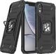 Wozinsky Wozinsky Ring Armor pancerne hybrydowe etui pokrowiec + magnetyczny uchwyt iPhone XR czarny 1