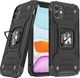 Wozinsky Wozinsky Ring Armor pancerne hybrydowe etui pokrowiec + magnetyczny uchwyt iPhone 11 czarny 1