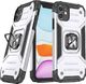 Wozinsky Wozinsky Ring Armor pancerne hybrydowe etui pokrowiec + magnetyczny uchwyt iPhone 11 srebrny 1