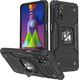 Wozinsky Wozinsky Ring Armor pancerne hybrydowe etui pokrowiec + magnetyczny uchwyt Samsung Galaxy M51 czarny 1
