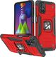 Wozinsky Wozinsky Ring Armor pancerne hybrydowe etui pokrowiec + magnetyczny uchwyt Samsung Galaxy M51 czerwony 1