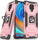 Wozinsky Wozinsky Ring Armor pancerne hybrydowe etui pokrowiec + magnetyczny uchwyt Xiaomi Redmi Note 9 Pro / Redmi Note 9S różowy 1