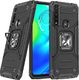 Wozinsky Wozinsky Ring Armor pancerne hybrydowe etui pokrowiec + magnetyczny uchwyt Motorola Moto G8 Power czarny 1
