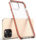 Hurtel Spring Armor żelowy elastyczny pancerny pokrowiec z kolorową ramką do iPhone 12 Pro Max różowy 4