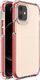 Hurtel Spring Armor żelowy elastyczny pancerny pokrowiec z kolorową ramką do iPhone 12 mini czerwony 1