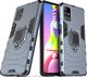 Hurtel Ring Armor pancerne hybrydowe etui pokrowiec + magnetyczny uchwyt Samsung Galaxy M51 niebieski 1