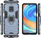 Hurtel Ring Armor pancerne hybrydowe etui pokrowiec + magnetyczny uchwyt Xiaomi Redmi Note 9 Pro / Redmi Note 9S niebieski 3