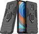Hurtel Ring Armor pancerne hybrydowe etui pokrowiec + magnetyczny uchwyt Xiaomi Redmi Note 9 Pro / Redmi Note 9S czarny 1
