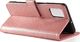 Hurtel Magnet Case elegancki futerał etui pokrowiec z klapką i funkcją podstawki Samsung Galaxy A71 5G różowy 4