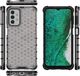Hurtel Honeycomb etui pancerny pokrowiec z żelową ramką Samsung Galaxy A32 5G przezroczysty 1