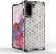 Hurtel Honeycomb etui pancerny pokrowiec z żelową ramką Samsung Galaxy S21 5G przezroczysty 2