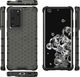 Hurtel Honeycomb etui pancerny pokrowiec z żelową ramką Samsung Galaxy S21 Ultra 5G czarny 12