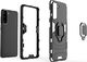Hurtel Ring Armor pancerne hybrydowe etui pokrowiec + magnetyczny uchwyt Samsung Galaxy S21 5G czarny 3