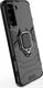 Hurtel Ring Armor pancerne hybrydowe etui pokrowiec + magnetyczny uchwyt Samsung Galaxy S21 5G czarny 5