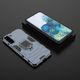 Hurtel Ring Armor pancerne hybrydowe etui pokrowiec + magnetyczny uchwyt Samsung Galaxy S21+ 5G (S21 Plus 5G) niebieski 7