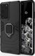 Hurtel Ring Armor pancerne hybrydowe etui pokrowiec + magnetyczny uchwyt Samsung Galaxy S21 Ultra 5G czarny 1