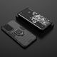 Hurtel Ring Armor pancerne hybrydowe etui pokrowiec + magnetyczny uchwyt Samsung Galaxy S21 Ultra 5G czarny 8