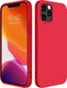 Hurtel Silicone Case elastyczne silikonowe etui pokrowiec iPhone 12 mini czerwony 1