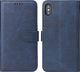 Hurtel Magnet Case elegancki futerał etui pokrowiec z klapką i funkcją podstawki iPhone XS / iPhone X niebieski 1