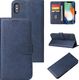 Hurtel Magnet Case elegancki futerał etui pokrowiec z klapką i funkcją podstawki iPhone XS / iPhone X niebieski 6