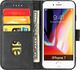 Hurtel Magnet Case elegancki futerał etui pokrowiec z klapką i funkcją podstawki iPhone SE 2020 / iPhone 8 / iPhone 7 czarny 2