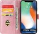 Hurtel Magnet Case elegancki futerał etui pokrowiec z klapką i funkcją podstawki iPhone XS / iPhone X różowy 4