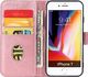 Hurtel Magnet Case elegancki futerał etui pokrowiec z klapką i funkcją podstawki iPhone SE 2020 / iPhone 8 / iPhone 7 różowy 3
