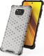 Hurtel Honeycomb etui pancerny pokrowiec z żelową ramką Xiaomi Poco X3 NFC niebieski 5