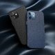 Baseus Baseus Magnetic Leather Case etui ze skóry ekologicznej z magnetycznym uchwytem iPhone 12 mini niebieski (kompatybilny z MagSafe) 11