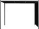 vidaXL Pergola ogrodowa z chowanym dachem, 3x3 cm, antracytowa 3