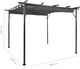 vidaXL Pergola ogrodowa ze zwijanym dachem, 3x3 m, antracyt, 180 g/m 6
