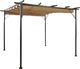 vidaXL Pergola ogrodowa ze zwijanym dachem, taupe, 3x3 m, 180 g/m 1