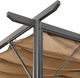 vidaXL Pergola ogrodowa ze zwijanym dachem, taupe, 3x3 m, 180 g/m 3