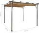 vidaXL Pergola ogrodowa ze zwijanym dachem, taupe, 3x3 m, 180 g/m 6