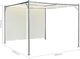 vidaXL Pergola z regulowanym dachem, śmietankowa, 3x3 m, stalowa 5