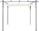vidaXL Pergola ze zwijanym dachem, śmietankowa, 3x3 m, stalowa 3