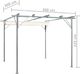 vidaXL Pergola ze zwijanym dachem, śmietankowa, 3x3 m, stalowa 7