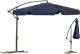 Plonos Parasol ogrodowy składany 6 segmentów Granatowy 350 cm 1