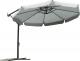 Plonos Parasol ogrodowy składany 8 segmentów Szary 350 cm 4