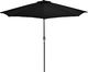 vidaXL Półparasol balkonowy, aluminiowy słupek, czarny, 270x135x245 cm 2