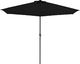 vidaXL Półparasol balkonowy, aluminiowy słupek, czarny, 300x150x253 cm 2