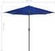 vidaXL Półparasol balkonowy, aluminium, niebieski, 270x135x245 cm 7