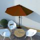 vidaXL Półparasol balkonowy, aluminium, terakota, 270x135x245 cm 1