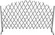 vidaXL Płot kratkowy, lite drewno jodłowe, 1,8x1 m, szary 1